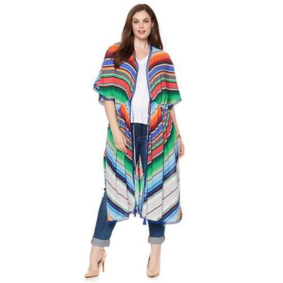 Melissa McCarthy Seven7 Other - MELISSA MCCARTHY SEVEN7 Striped Topper Cover-Up D8